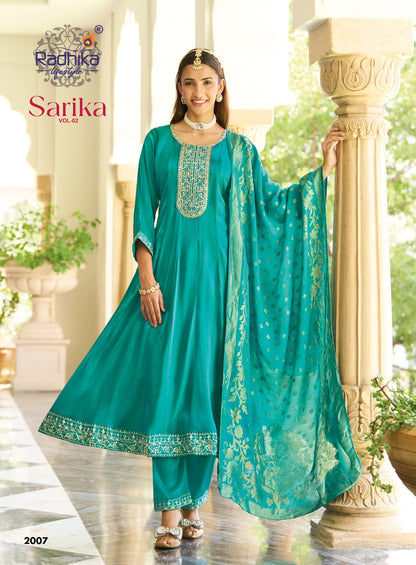 Sarika Vol 2 Radhika Lifestyle Roman Readymade Anarkali Suits Manufacturer Ahmedabad