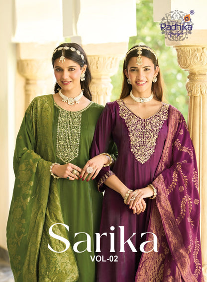 Sarika Vol 2 Radhika Lifestyle Roman Readymade Anarkali Suits Manufacturer Ahmedabad