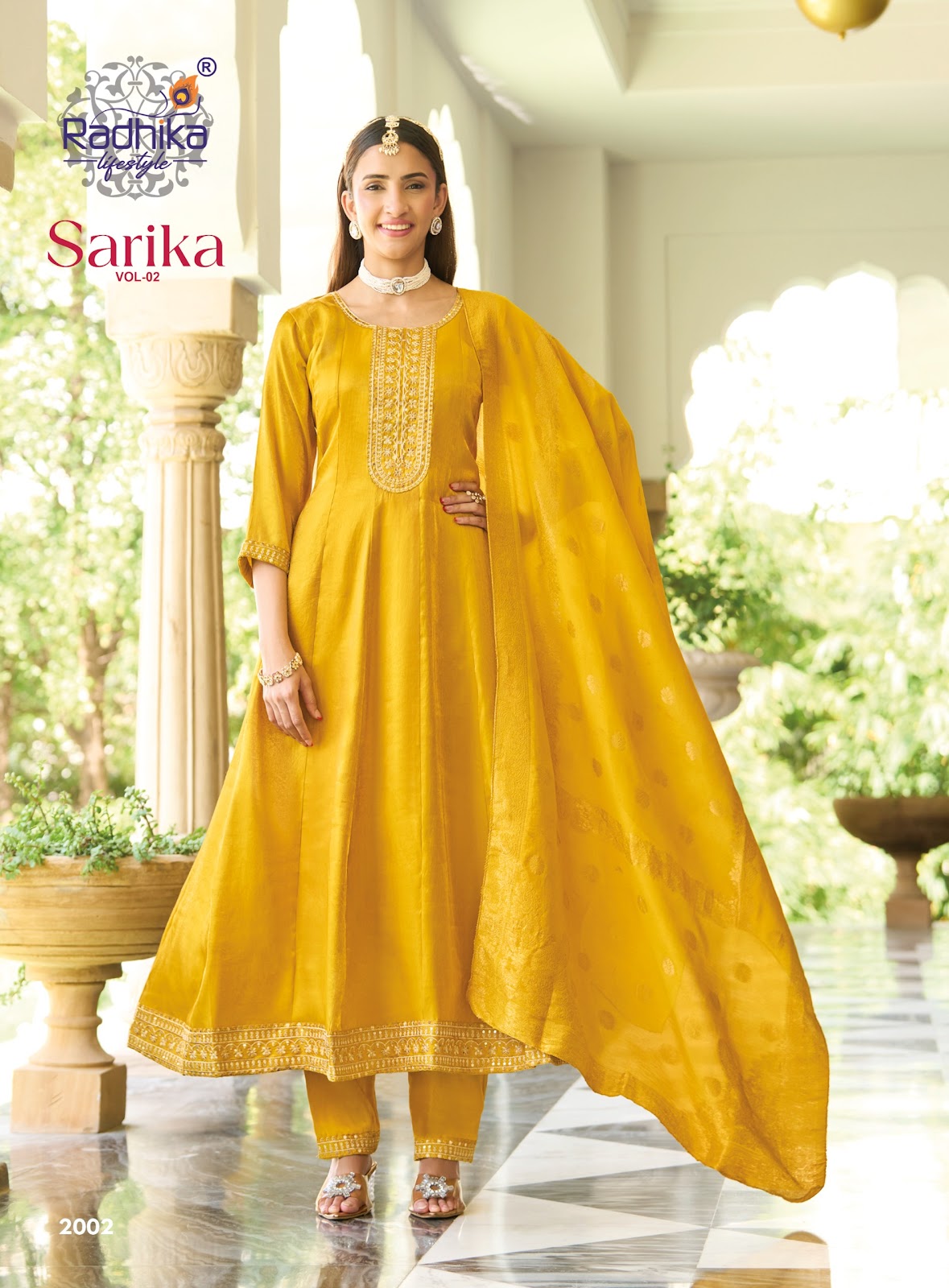Sarika Vol 2 Radhika Lifestyle Roman Readymade Anarkali Suits Manufacturer Ahmedabad