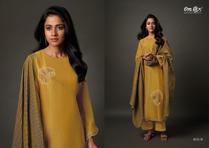 Sarina Omtex Tissue Silk Pant Style Suits Manufacturer Ahmedabad