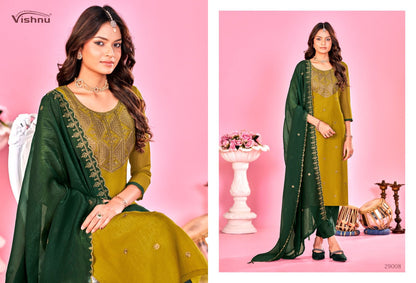 Sarista Vol 2 Vishnu Impex Silk Pant Style Suits Wholesale Price