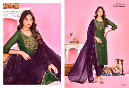 Sarista Vol 2 Vishnu Impex Silk Pant Style Suits Wholesale Price