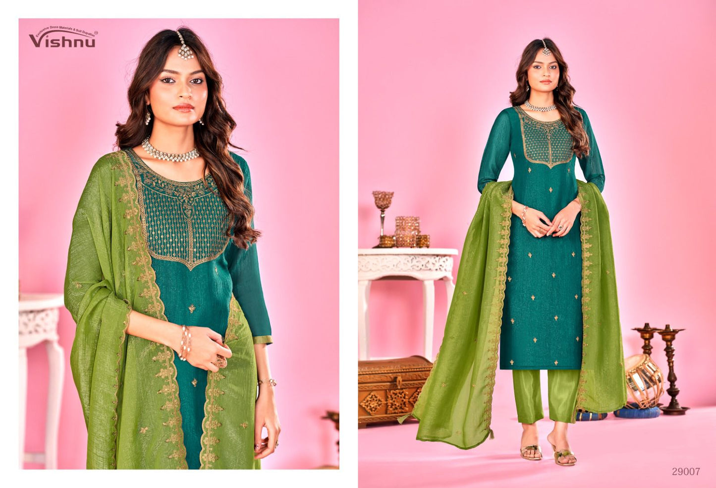 Sarista Vol 2 Vishnu Impex Silk Pant Style Suits Wholesale Price
