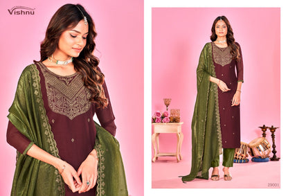 Sarista Vol 2 Vishnu Impex Silk Pant Style Suits Wholesale Price