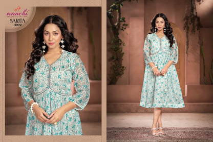 Sarita Aanchi Georgette One Piece Wholesale Price