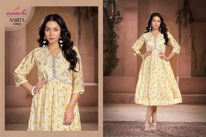 Sarita Aanchi Georgette One Piece Wholesale Price