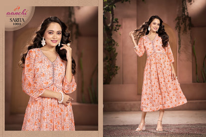 Sarita Aanchi Georgette One Piece Wholesale Price