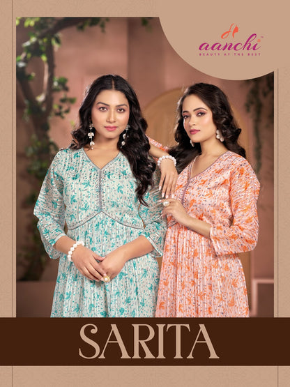 Sarita Aanchi Georgette One Piece Wholesale Price