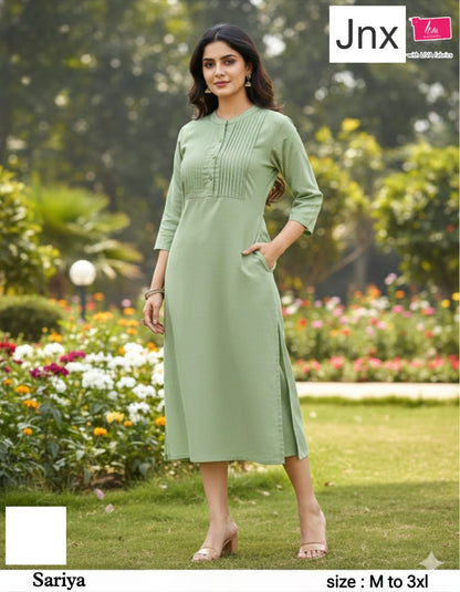 Sariya 2706 Jnx Rayon Kurti With Pocket Wholesale Price