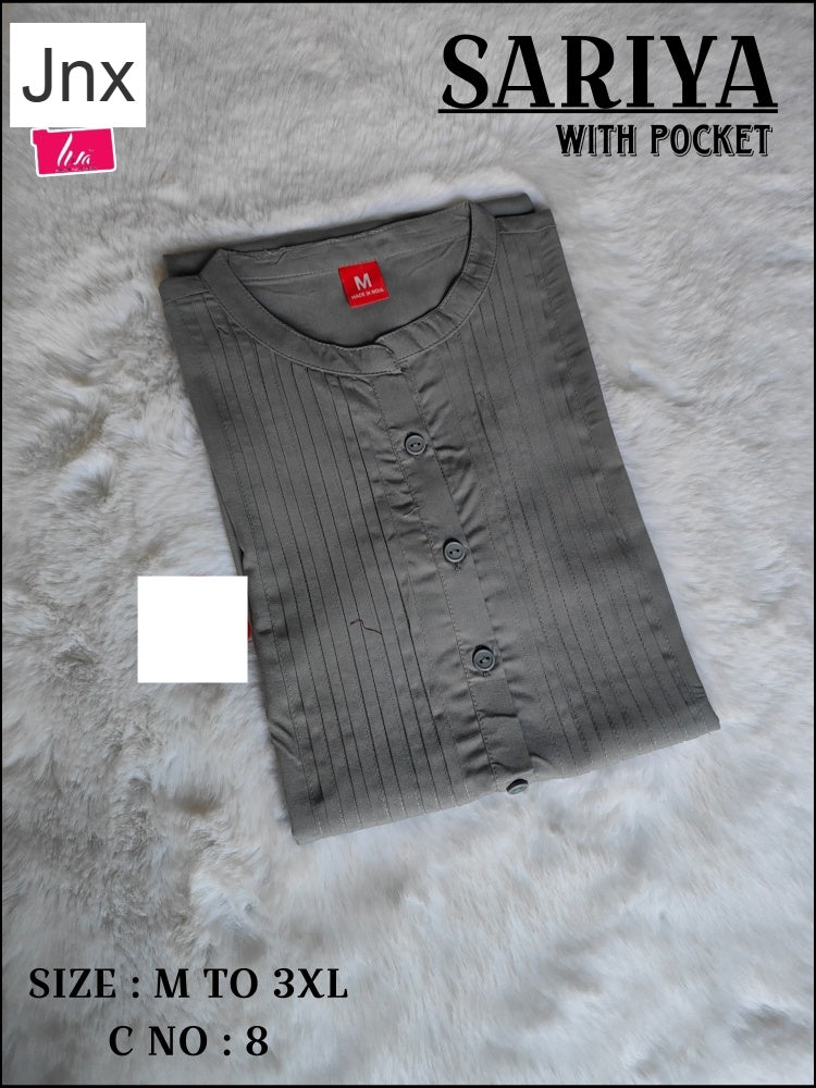 Sariya 2706 Jnx Rayon Kurti With Pocket Wholesale Price