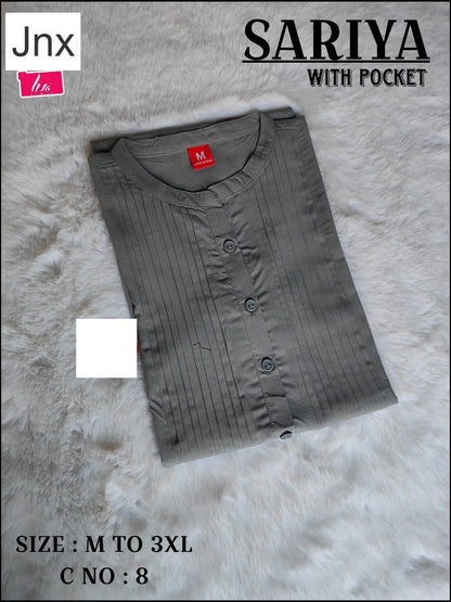 Sariya 2706 Jnx Rayon Kurti With Pocket Wholesale Price