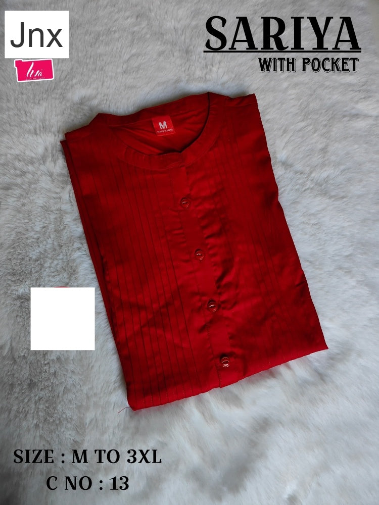 Sariya 2706 Jnx Rayon Kurti With Pocket Wholesale Price