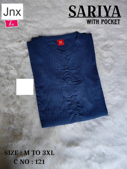 Sariya 2706 Jnx Rayon Kurti With Pocket Wholesale Price