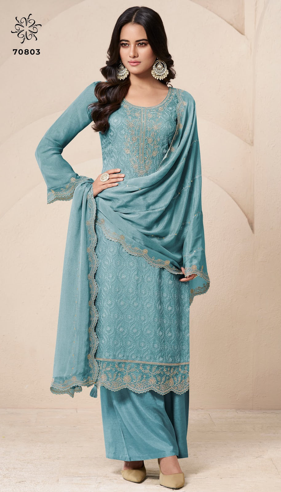 Saroj 2 Kuleesh Vinay Fashion Llp Organza Pant Style Suits Wholesaler Ahmedabad