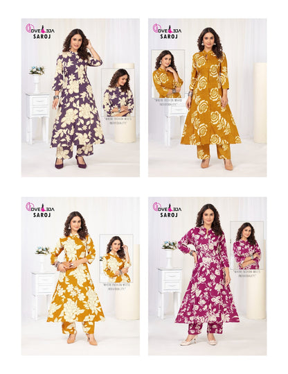 Saroj Dveeja Fashion Reyon Co Ord Set Manufacturer India