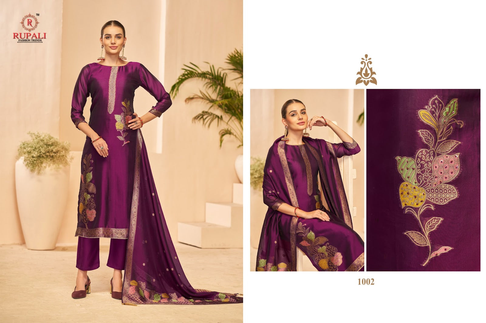 Saroj Rupali Premium Viscose Pant Style Suits Wholesaler Ahmedabad