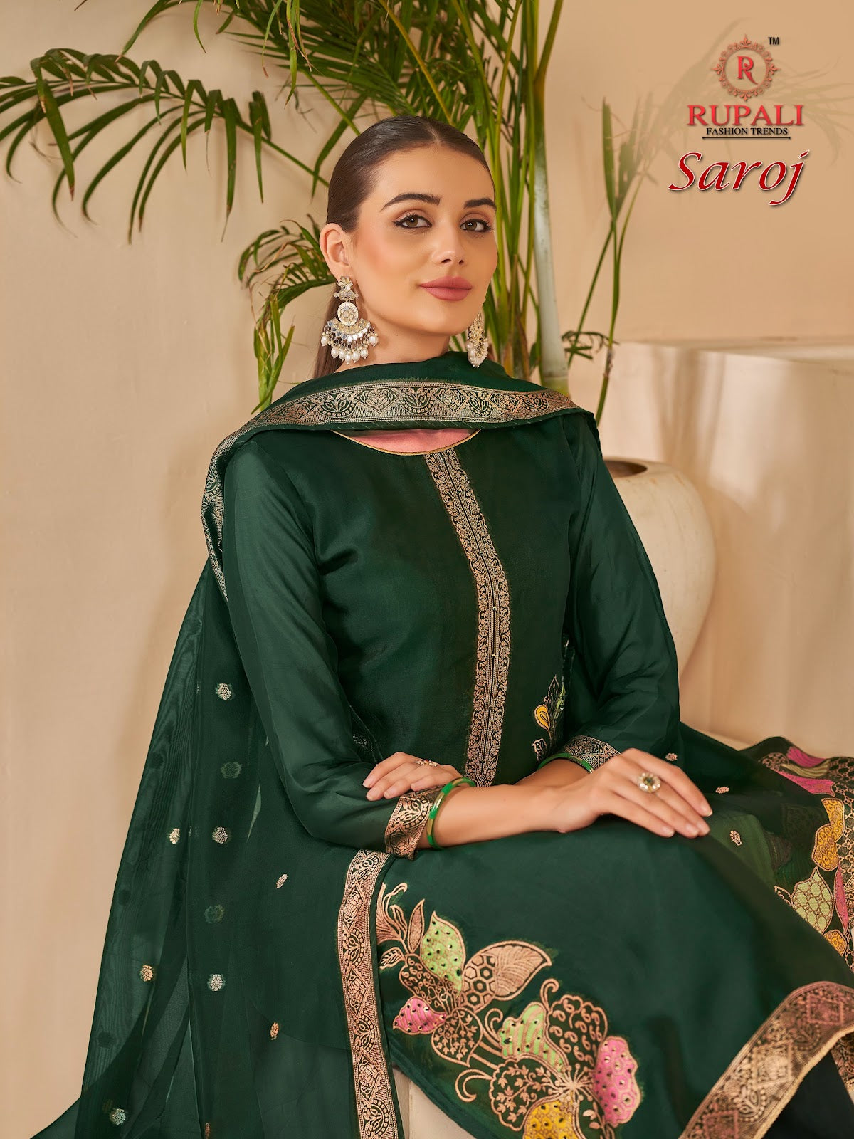 Saroj Rupali Premium Viscose Pant Style Suits Wholesaler Ahmedabad