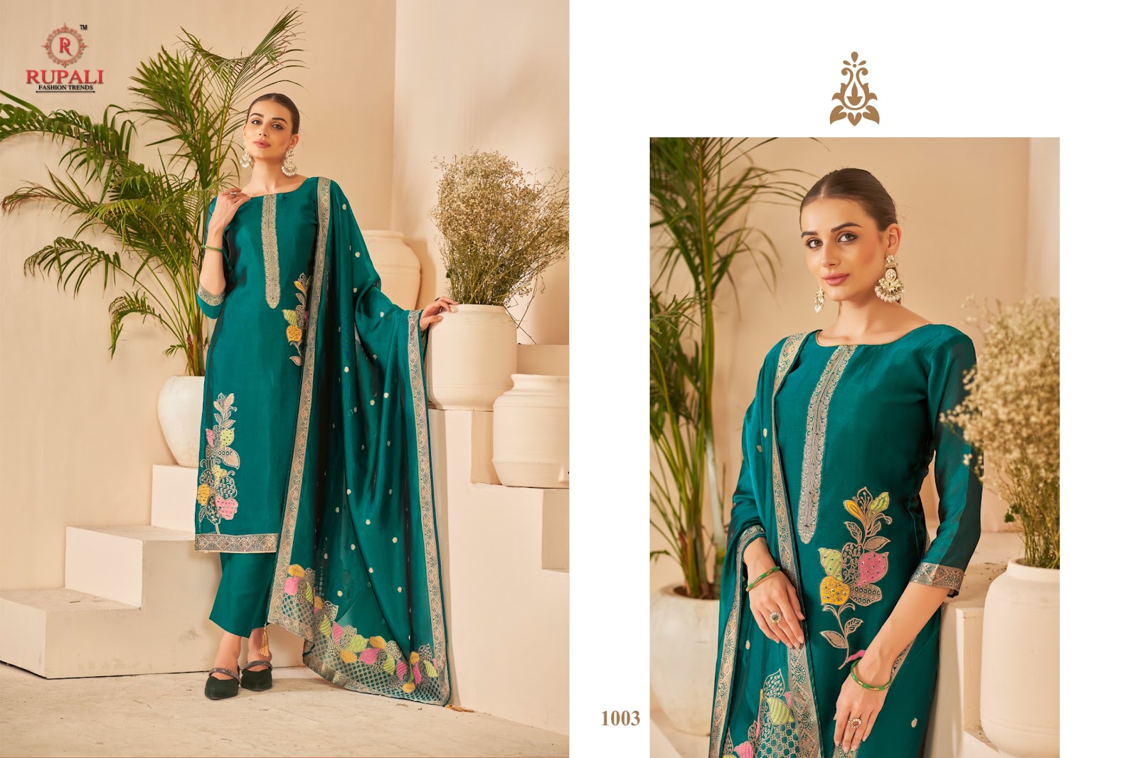 Saroj Rupali Premium Viscose Pant Style Suits Wholesaler Ahmedabad