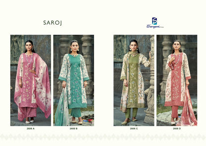 Saroj Sargam Prints Pure Jam Pant Style Suits Supplier