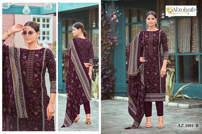 Sarra Vol 1-1080B-1083B Al Zohaib Pure Cotton Pakistani Salwar Suits Wholesaler Gujarat