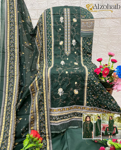 Sarra Vol 1-1080B-1083B Al Zohaib Pure Cotton Pakistani Salwar Suits Wholesaler Gujarat