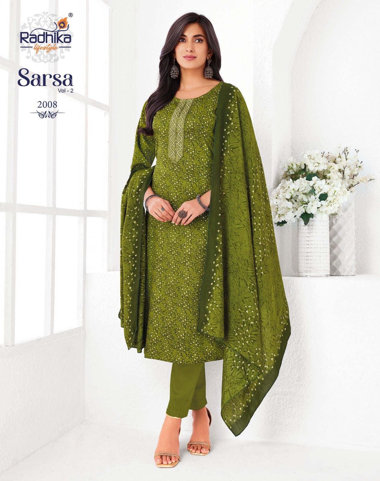 Sarsa Vol 2 Radhika Lifestyle Readymade Pant Style Suits Supplier India