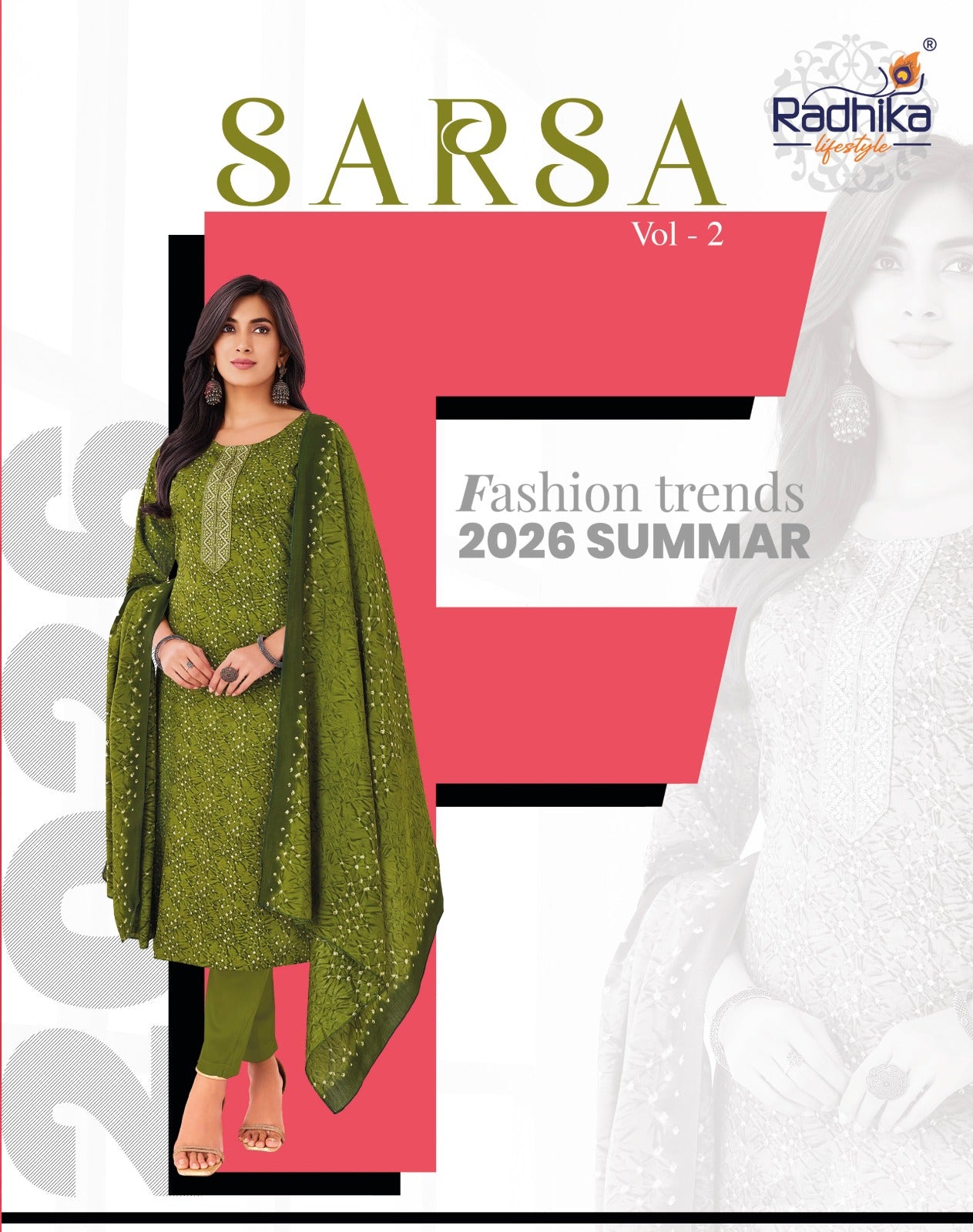 Sarsa Vol 2 Radhika Lifestyle Readymade Pant Style Suits Supplier India