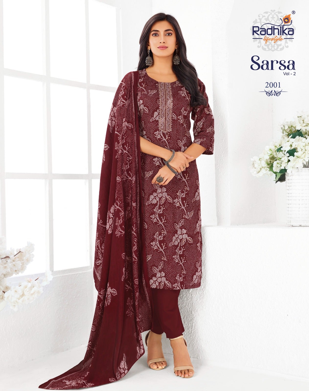 Sarsa Vol 2 Radhika Lifestyle Readymade Pant Style Suits Supplier India