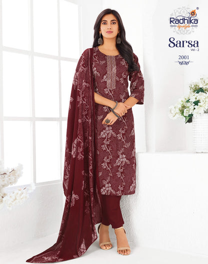 Sarsa Vol 2 Radhika Lifestyle Readymade Pant Style Suits Supplier India