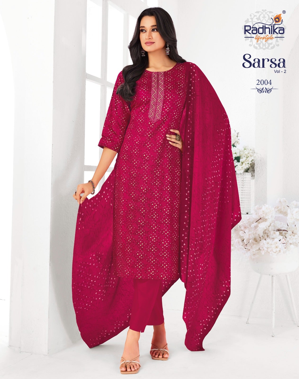 Sarsa Vol 2 Radhika Lifestyle Readymade Pant Style Suits Supplier India