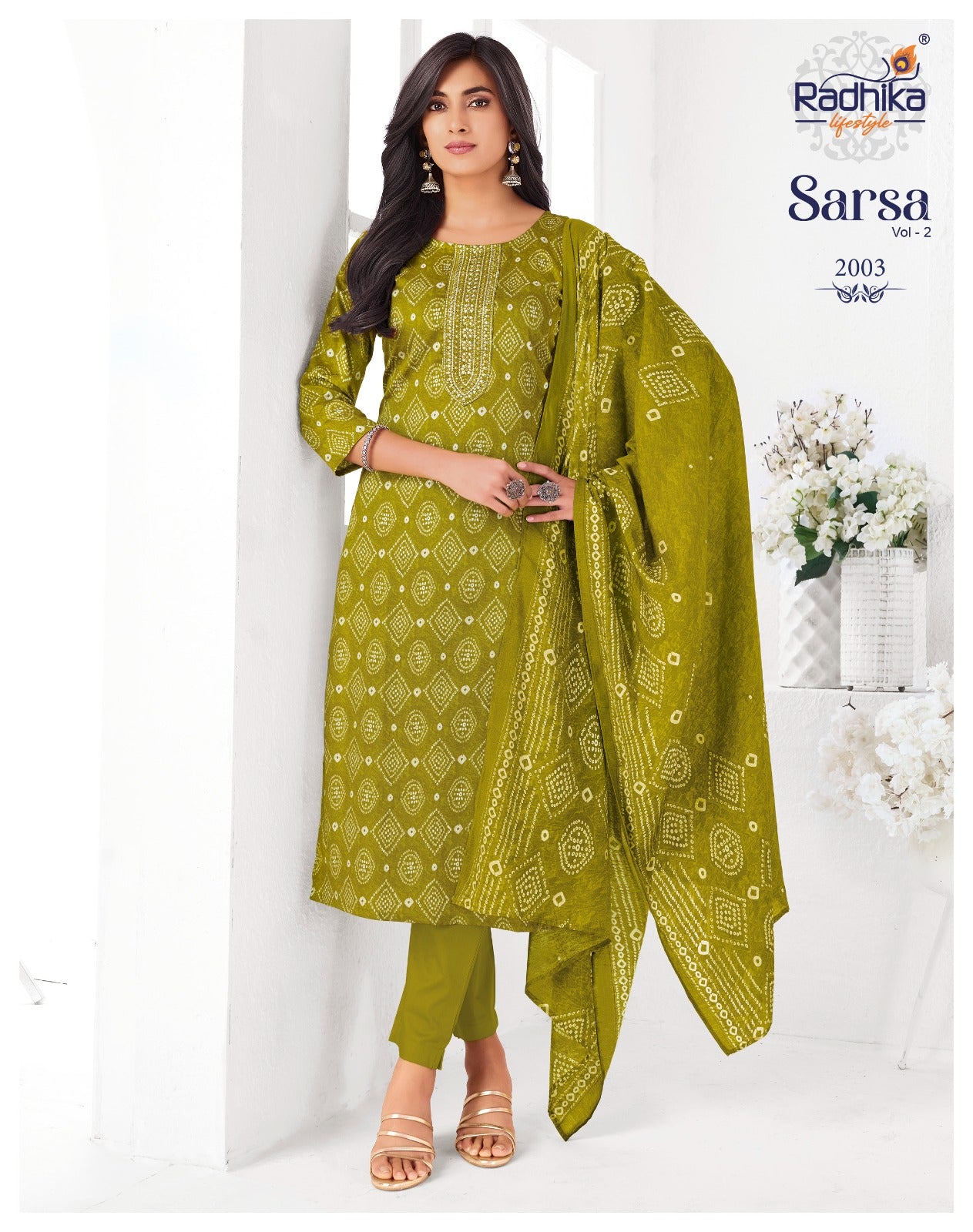 Sarsa Vol 2 Radhika Lifestyle Readymade Pant Style Suits Supplier India