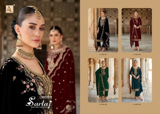 Sartaj Alok Velvet Suits Wholesale Rate