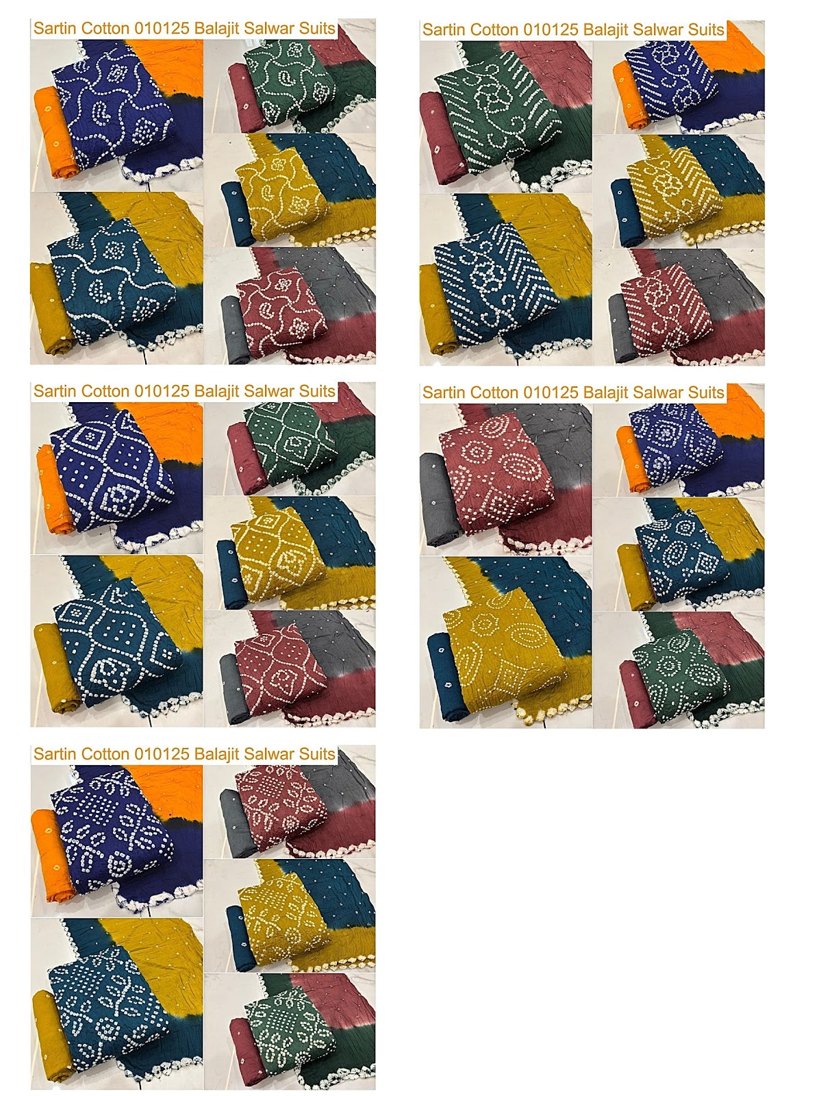 Sartin Cotton 010125 Balajit Salwar Suits Supplier