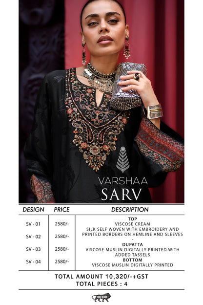 Sarv Varshaa Woven Silk Pant Style Suits Manufacturer