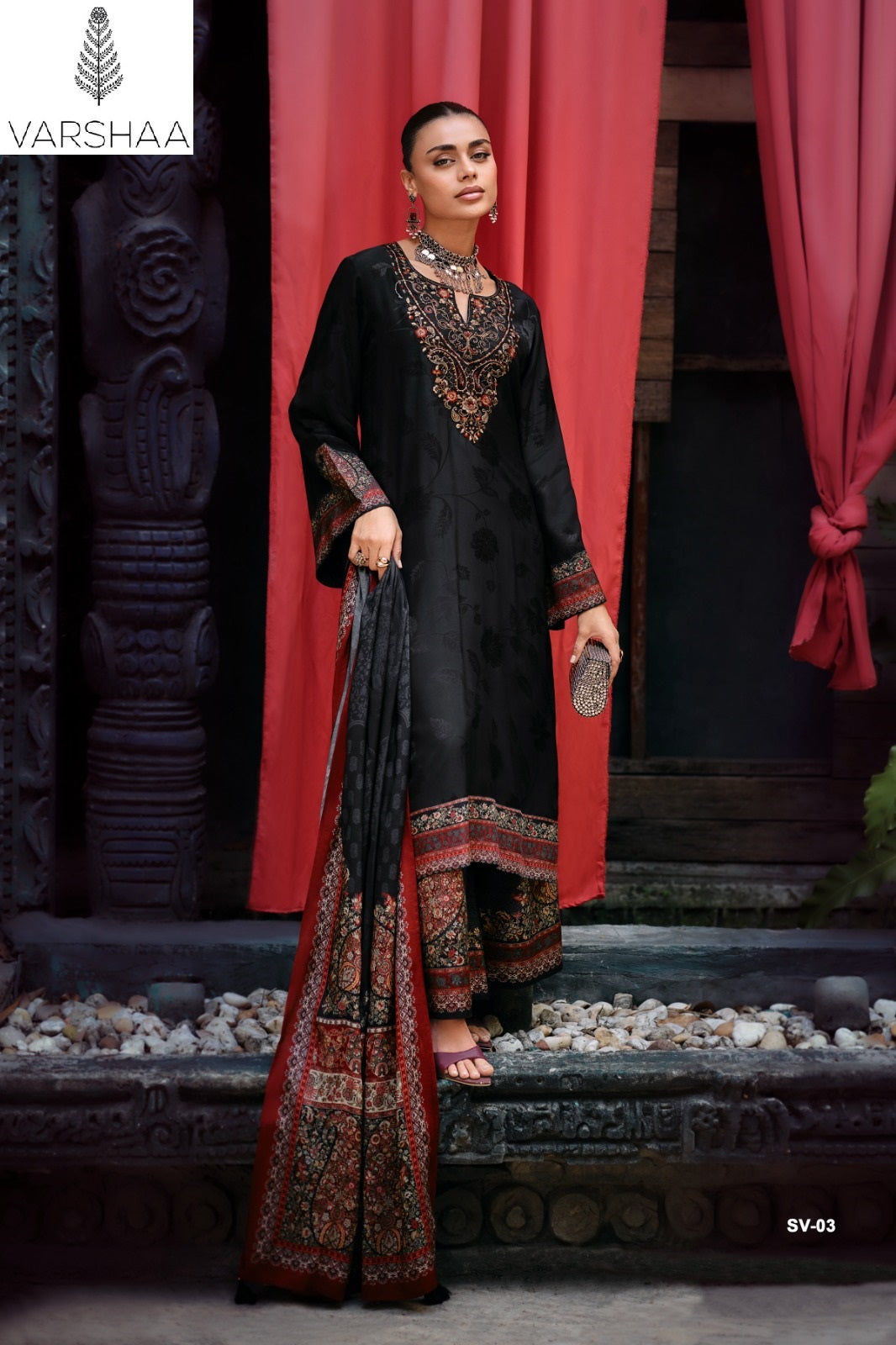 Sarv Varshaa Woven Silk Pant Style Suits Manufacturer