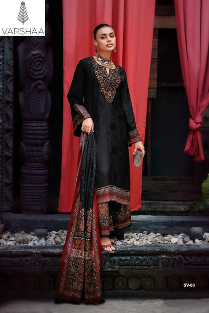 Sarv Varshaa Woven Silk Pant Style Suits Manufacturer