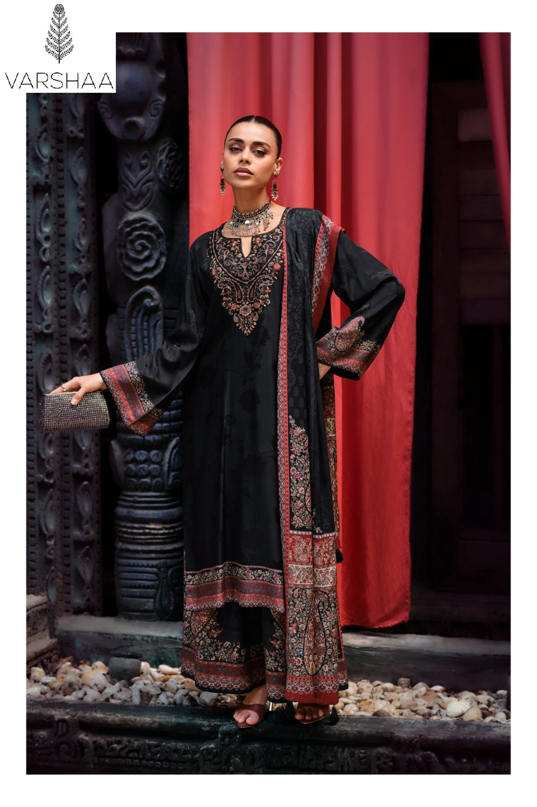 Sarv Varshaa Woven Silk Pant Style Suits Manufacturer