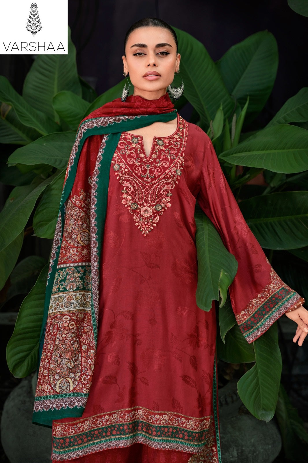 Sarv Varshaa Woven Silk Pant Style Suits Manufacturer