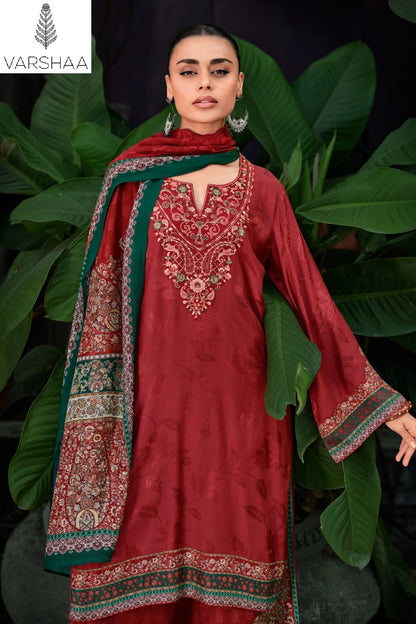 Sarv Varshaa Woven Silk Pant Style Suits Manufacturer