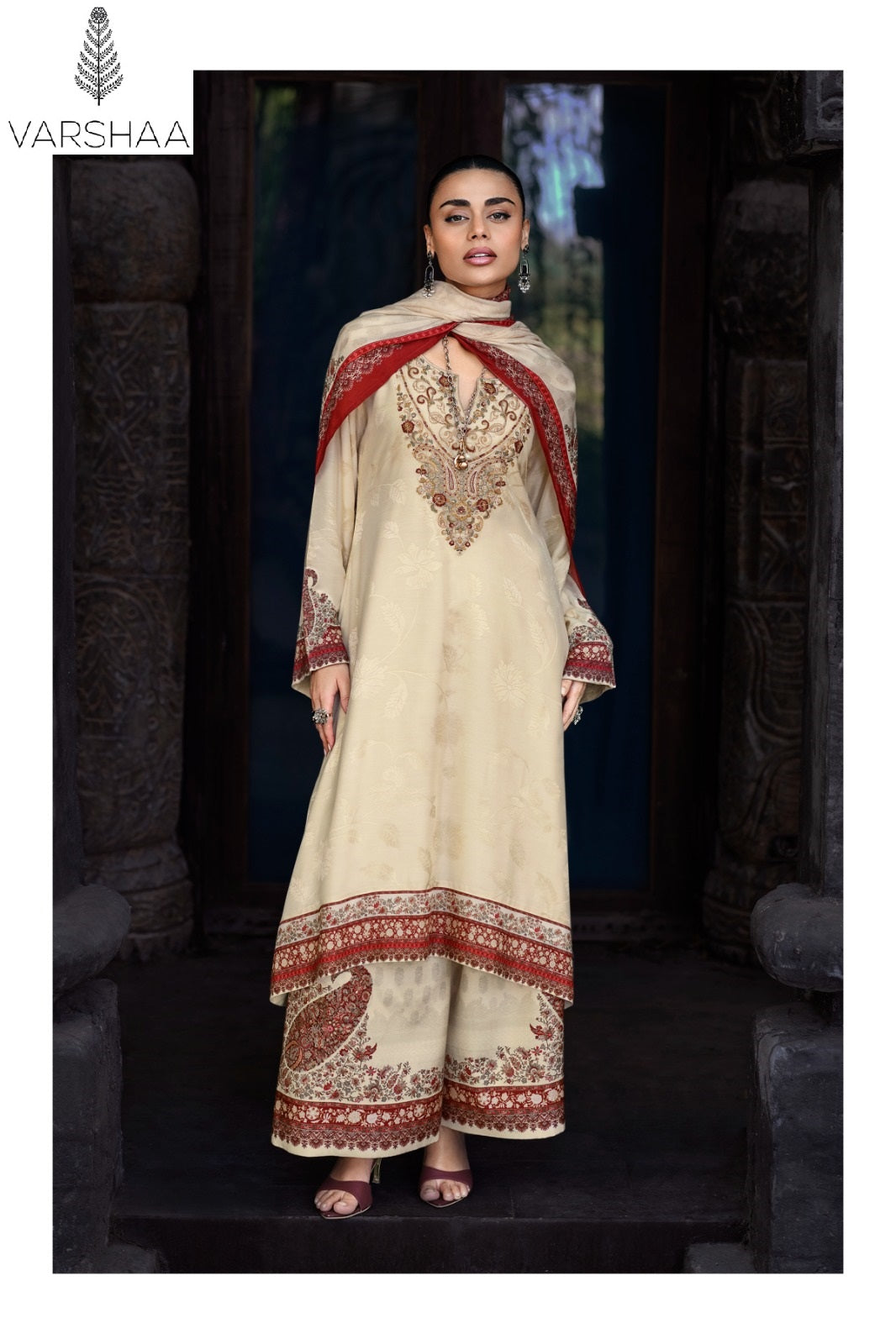 Sarv Varshaa Woven Silk Pant Style Suits Manufacturer