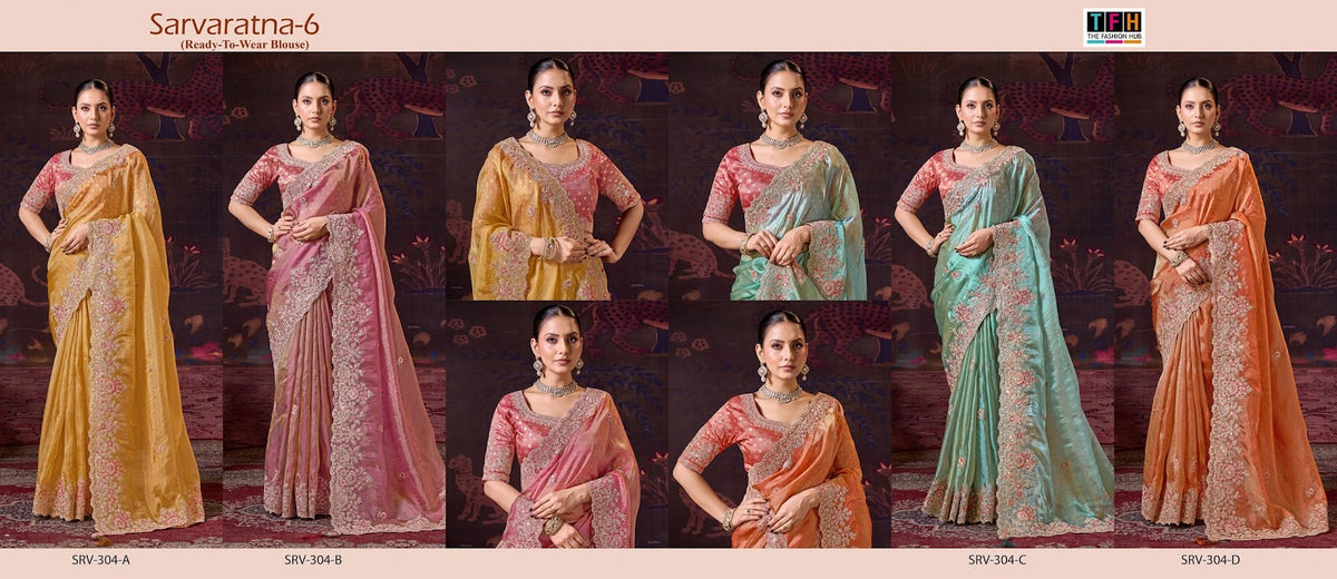 Sarvaratna 6 Hit Tfh Sarees Manufacturer Gujarat