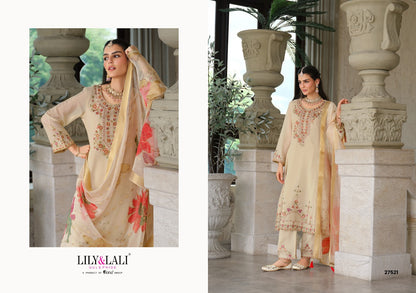 Sarvari Lily Lali Chinon Silk Readymade Pant Style Suits Manufacturer India
