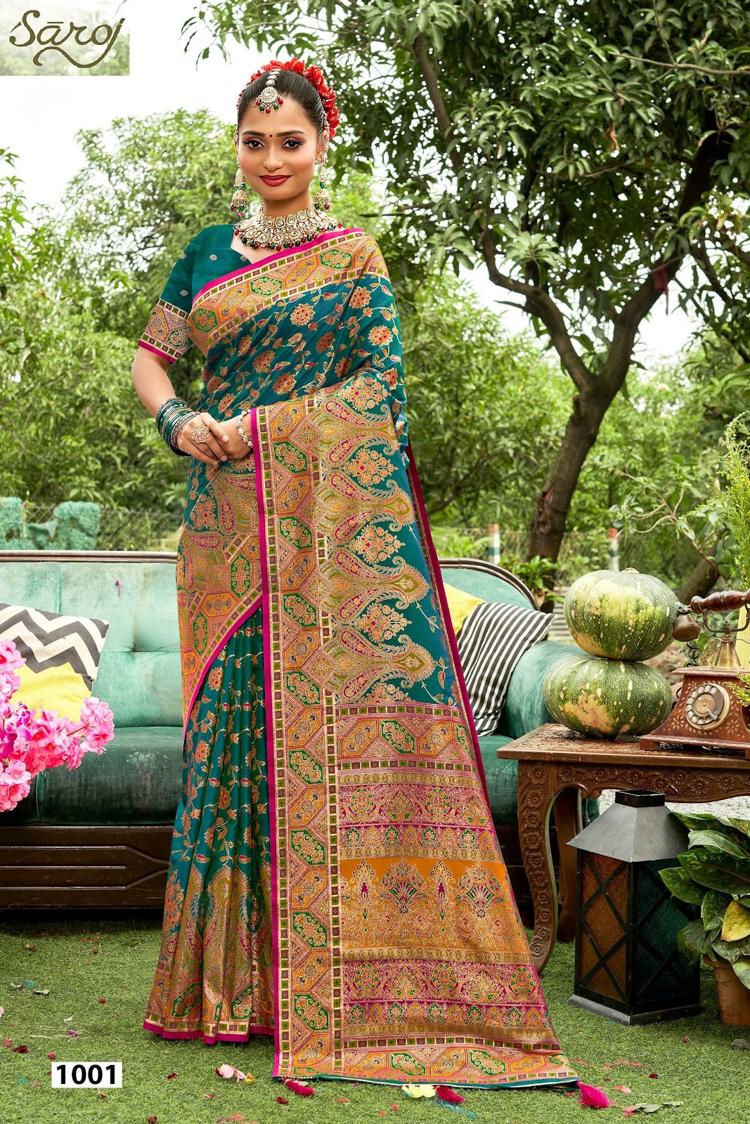 Sarvmangla Silk Saroski Vol 1 Saroj Satin Sarees Exporter India