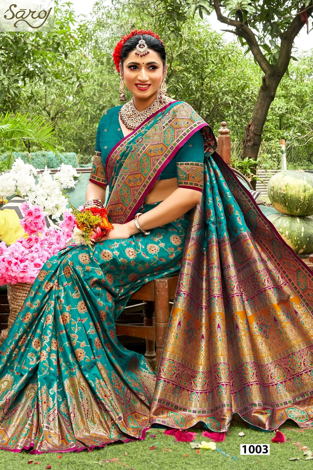 Sarvmangla Silk Saroski Vol 1 Saroj Satin Sarees Exporter India