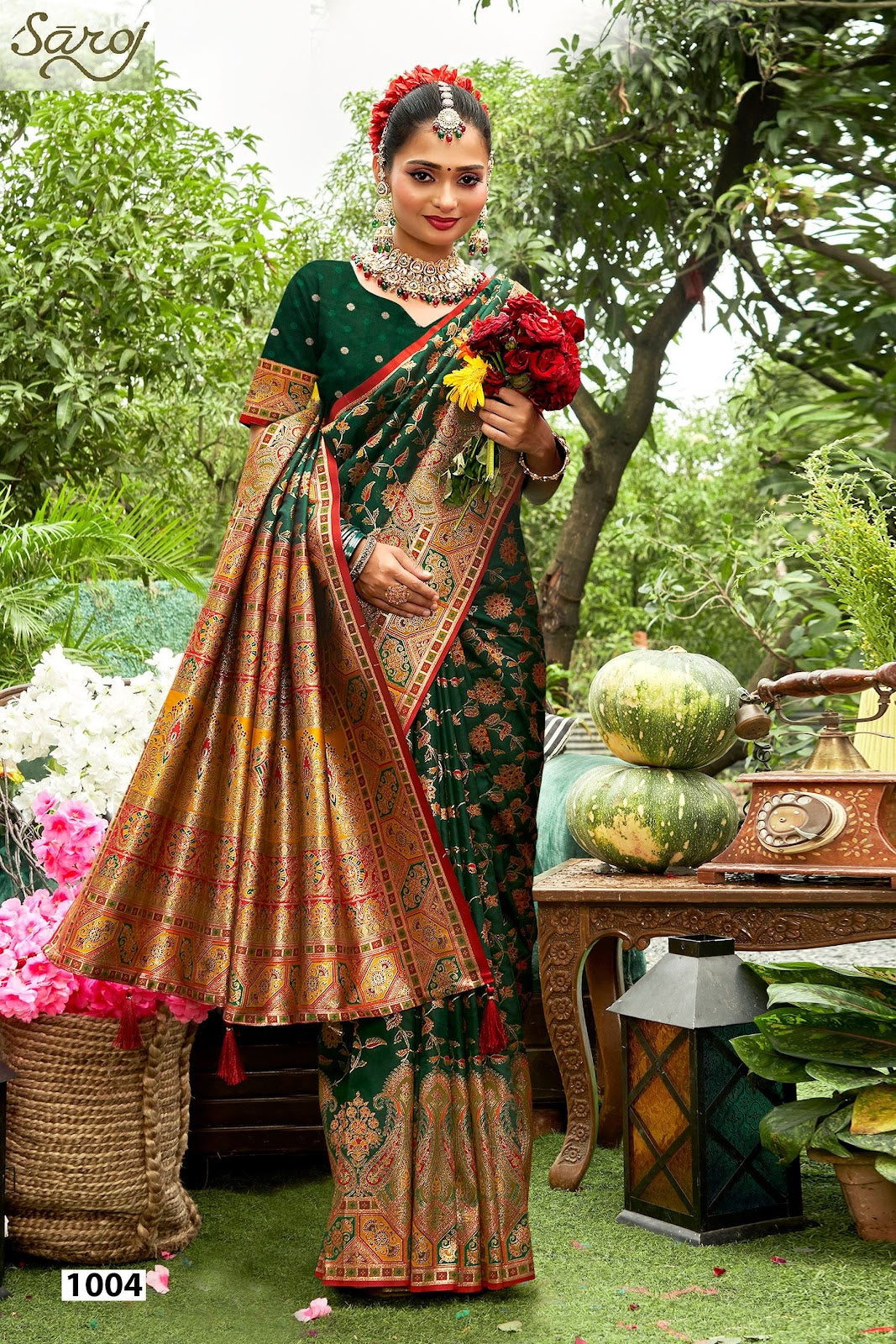 Sarvmangla Silk Saroski Vol 1 Saroj Satin Sarees Exporter India
