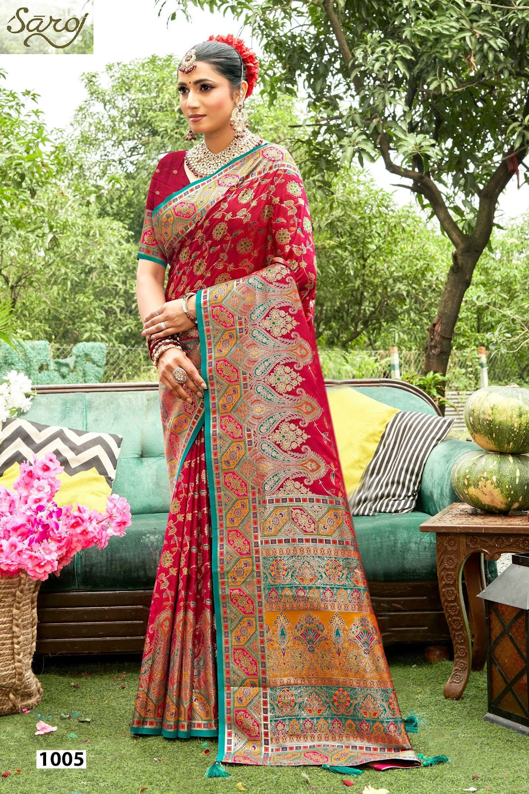 Sarvmangla Silk Saroski Vol 1 Saroj Satin Sarees Exporter India