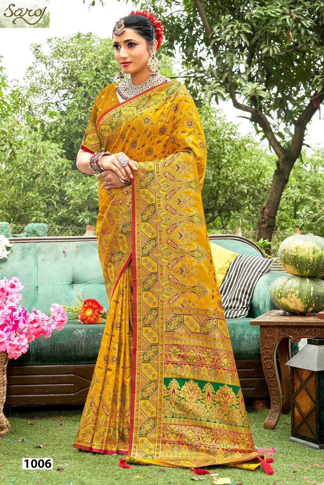Sarvmangla Silk Saroski Vol 1 Saroj Satin Sarees Exporter India