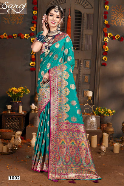 Sarvmangla Silk Saroski Vol 2 Saroj Satin Sarees Manufacturer India