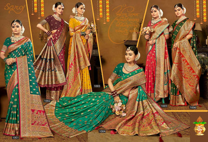 Sarvmangla Silk Saroski Vol 3 Saroj Satin Sarees Wholesale Price
