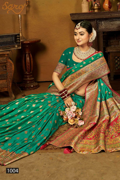 Sarvmangla Silk Saroski Vol 3 Saroj Satin Sarees Wholesale Price